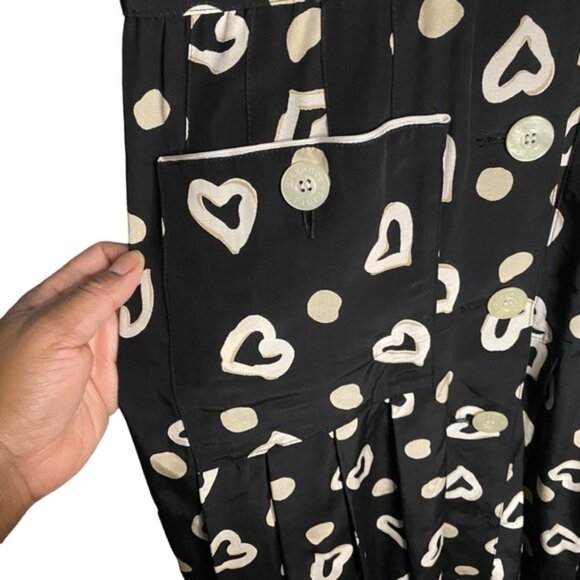 Elegance Paris Vintage Women's Polka Dot/Hearts Print Dress - Picture 7 of 8